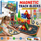 44-Piece Magnetic Track Building Set
