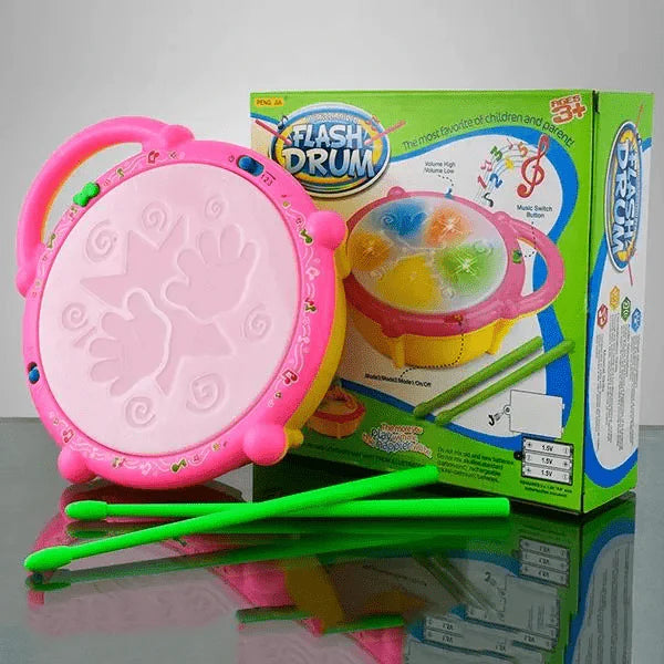 Kids Musical Drum Set with Lights & Sounds