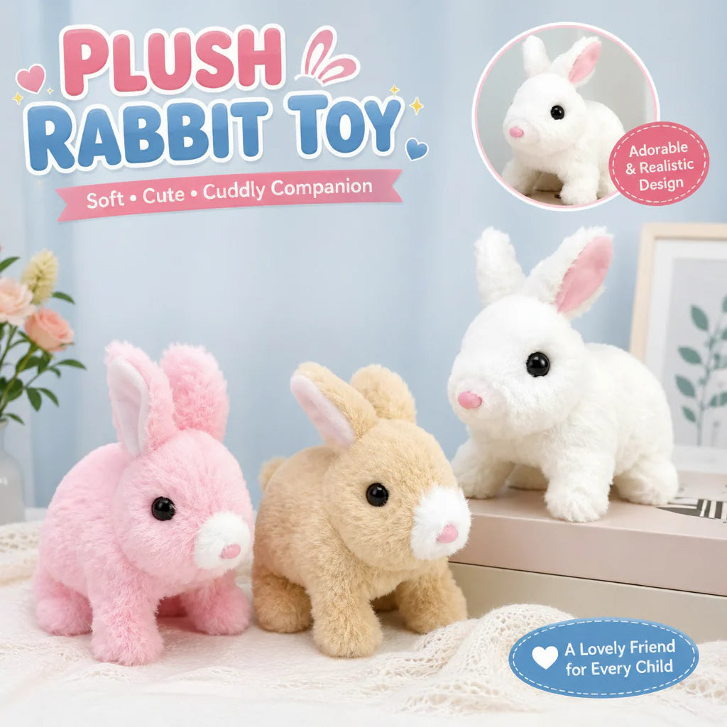 Bunny Hop Plush Rabbit Toy with Sound & Motion