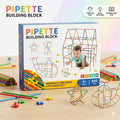400-Piece Straw Construction Building Set